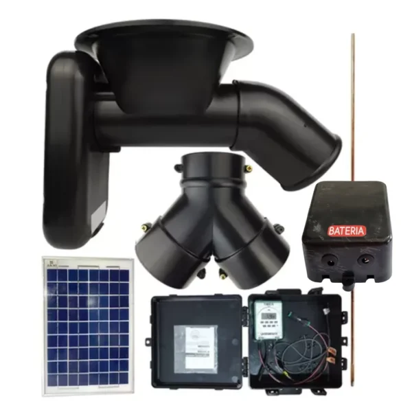 Kit solar (con panel incluido) Alimentador automático (hibrido)