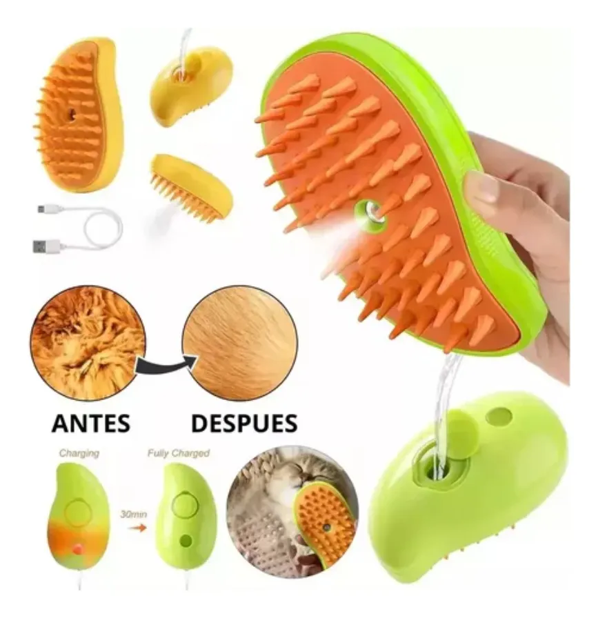 Cepillo Pulverizador con Vapor para Mascotas - Image 5