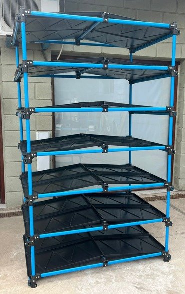 Sistema Familiar de Producción de Forraje Verde Hidropónico de 10 bandejas